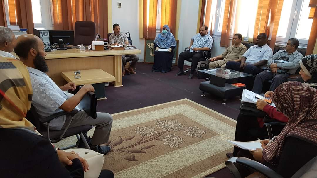 الإجتماع الدوري لرؤساء أقسام الجودة بجامعة الزاوية